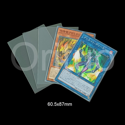 Capas internas transparentes para cartões Yugioh 60x87mm tamanho perfeito para proteção de cartões pequenos
