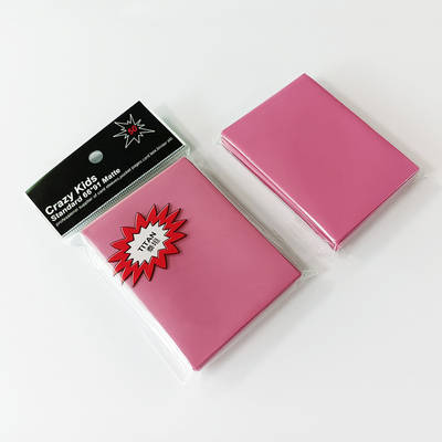 Protetor de figurinhas rosa MTG/Naruto/Pokémon Card Sleeves 63X88mm Fit