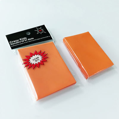 Mangas de cartão de polipropileno laranja Mangas de coleta mágica sem PVC