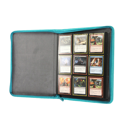 quality Pasta de cartas colecionáveis ​​Pokémon de couro 18 bolsos com zíper factory