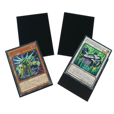 Capas para cartões personalizados 62 x 89 mm por atacado com textura preto laranja Capas para cartões colecionáveis