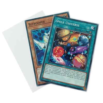 Luvas por atacado do cromo de coleção das luvas 61x88mm do cartão do polipropileno de Yugioh impermeáveis
