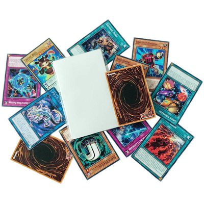 das luvas claras do cartão do jogo do tarô de 73x122mm material livre ácido do PVC PP
