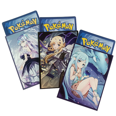 Do tamanho pequeno mágico do padrão do cartão de Art Card Sleeves For Game Pokemon Yugioh MTG feito-à-medida disponível impresso feito sob encomenda