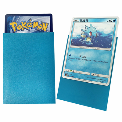 Sem ácido e PVC 66x91 MTG Padrão azul fosco Manga de cartão de plástico de jogo