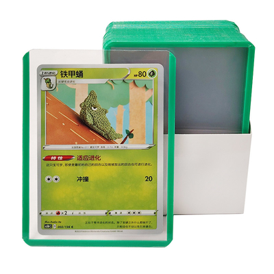 Logotipo personalizado Porta cartão de plástico PVC Top Loader para proteção de cartão