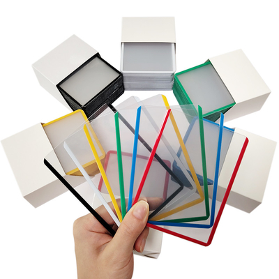 Cartão de Basebol de PVC transparente 35C Carregadores de cartões desportivos (25 contados)