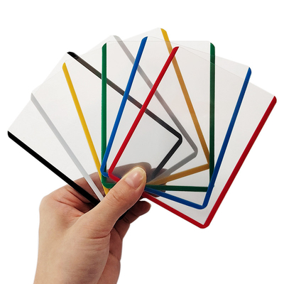 Carregador superior de 3x4 polegadas Carregadores superiores de cartão de negociação à prova d'água Carregadores superiores de cartão de plástico de PVC duro