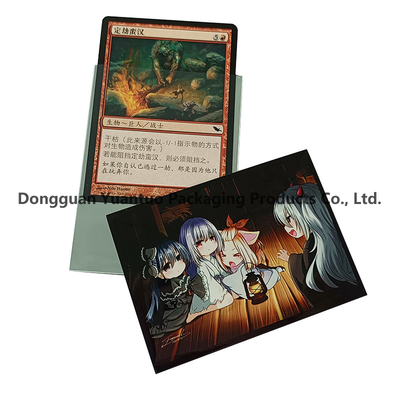 Manga de cartão de arte personalizada     Impressão em cores completas, textura antiderrapante, ideal para MTG, Pokémon, Yu-Gi-Oh!