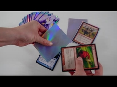 Luvas sem ácidos de brilho impressas do protetor da plataforma das luvas holográficas do cartão